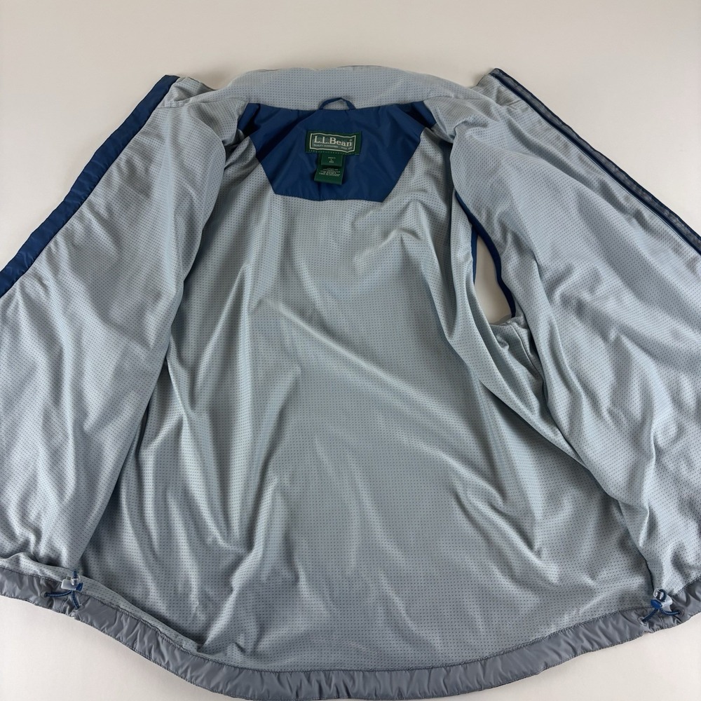 LL Bean‎ Windbreaker Vest  Mens Large Jacket Blue Lightweight OAKW3 - Picture 6 of 9